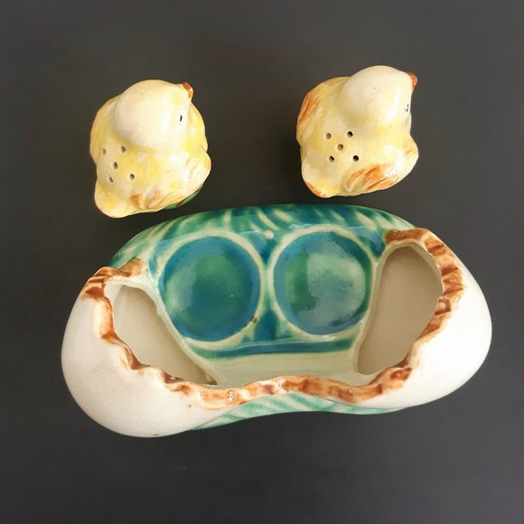 VTG Hatching Chicks in Eggs Shell Salt & Pepper Shakers Chicken Easter Farmhouse - Picture 8 of 13